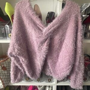 Elegant Mauve Women's Poncho